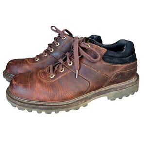 Timberland Oxford Shoe Men Size 10.5 M Titan EV Composite Toe Work Bown Leather